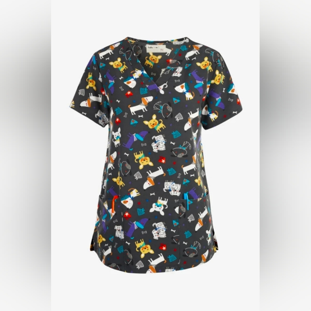 Tasha and Me Scrubs top